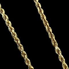 14K Yellow Gold Rope 24